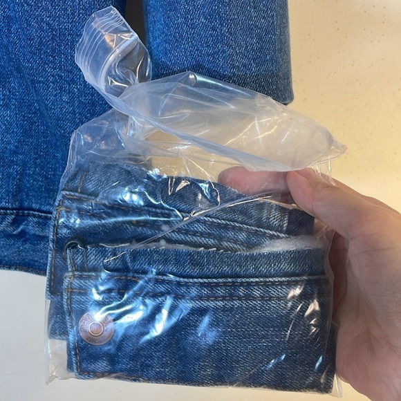 Altered! NWT. Madewell Oversized 3X Denim Jacket in Donaway Wash: Sherpa Edition - Picture 9 of 15